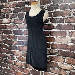 Benjamin Jay Dress Black Cupro Open Back High Low Size Small
